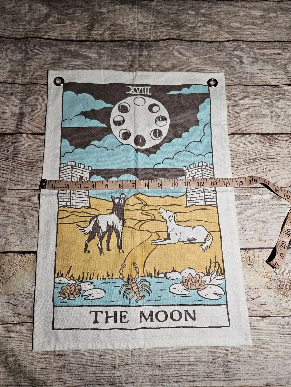 The moon small cotton wall tapestry decor